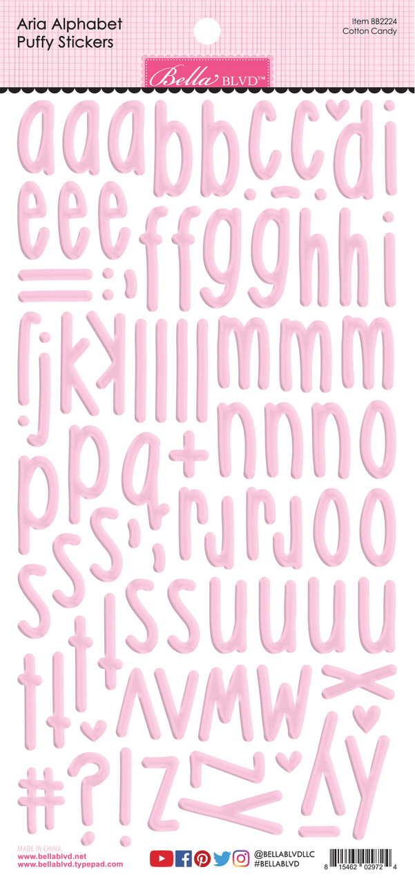  Pink Alphabet 8x8 Scrapbook