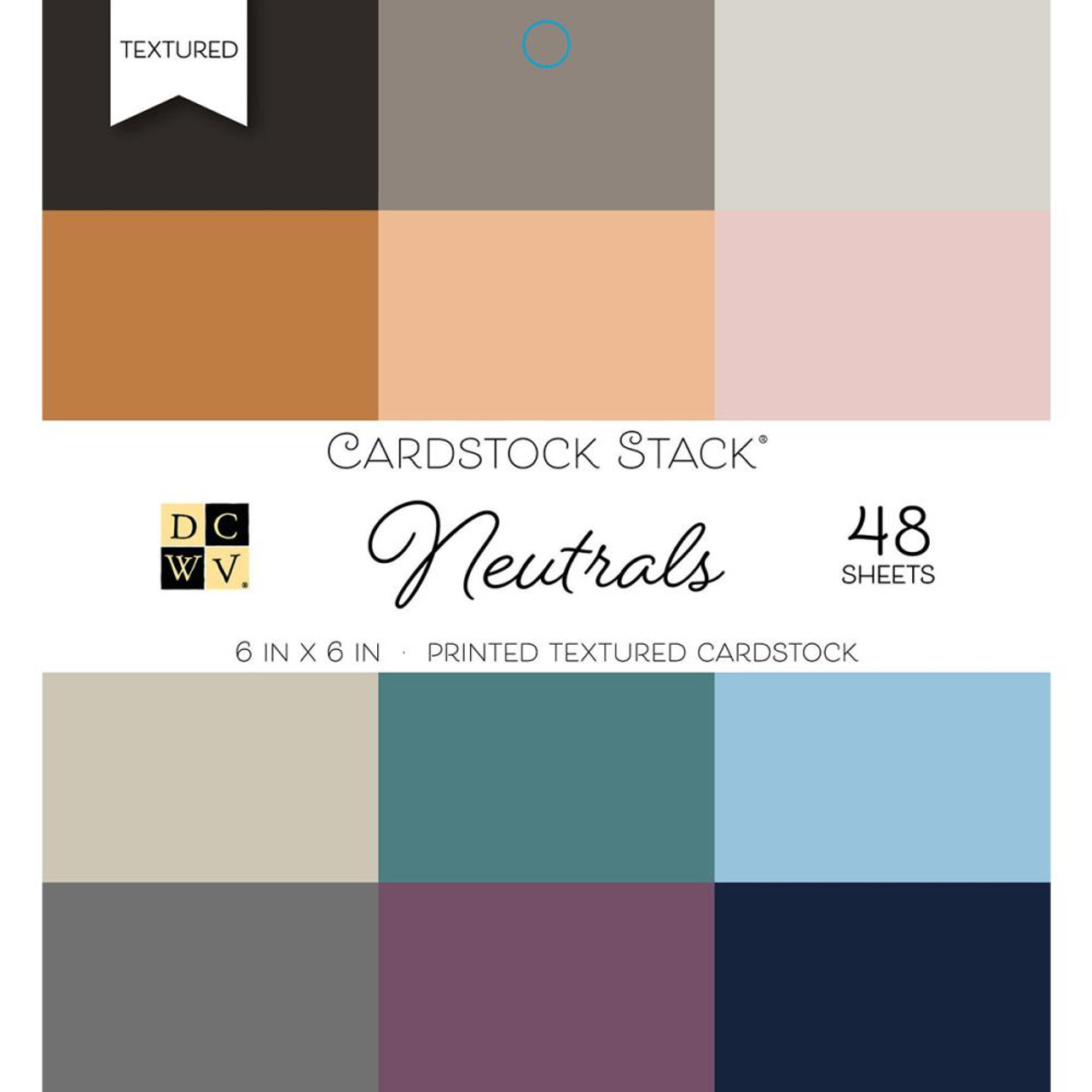 DCWV 6x6 Shimmer Cardstock Pad: Neutrals - Scrapbook Generation