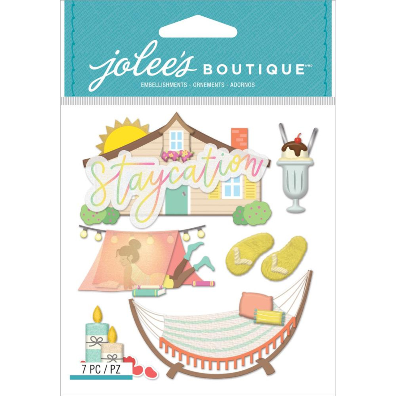 EK SUCCESS Jolee s Boutique Dimensional Stickers Staycation