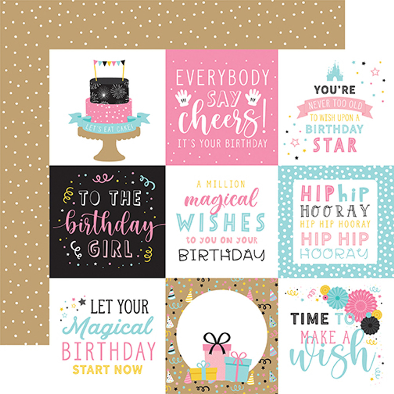 Echo Park Collection Kit 12x 12 Magical Birthday Girl