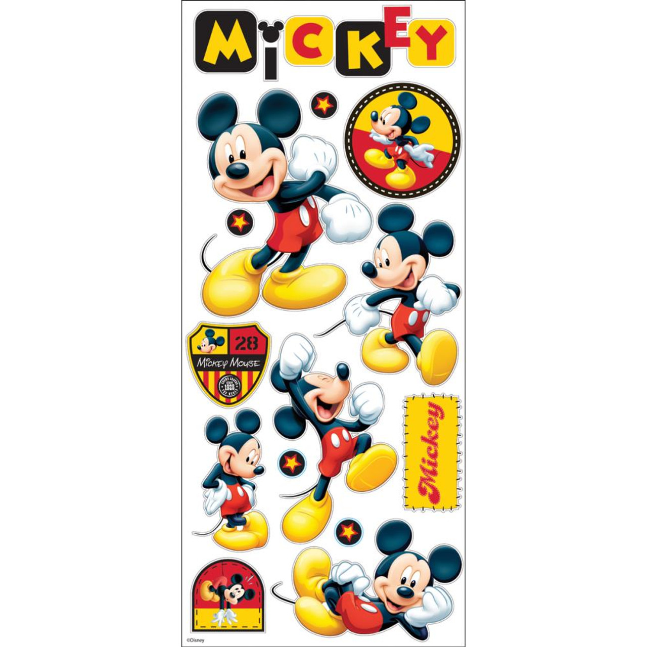 Disney Mickey Mouse Adhesive Tiles scrapbooking stickers