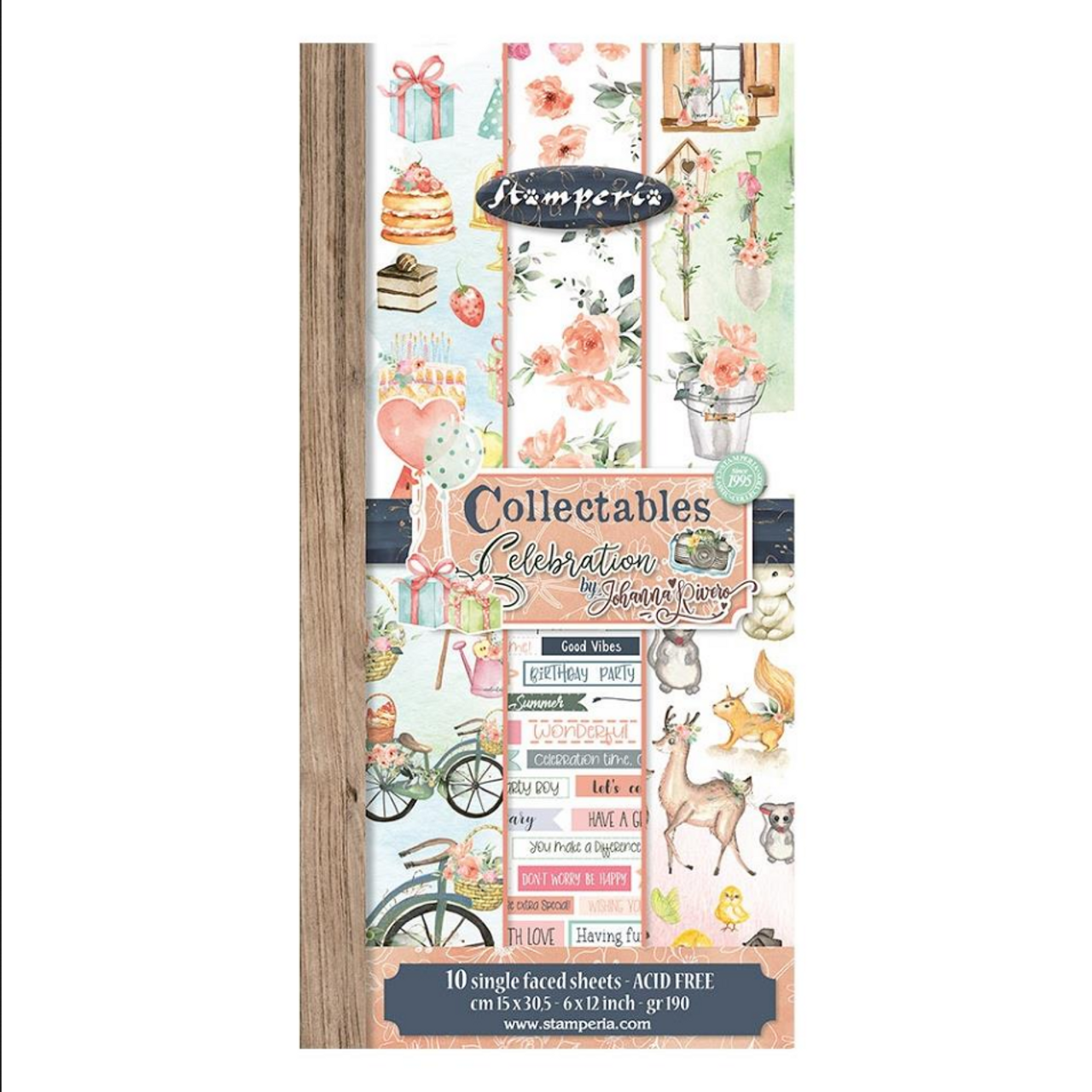 Stamperia Collectables Double-Sided Paper 6X12 10/Pkg-Create