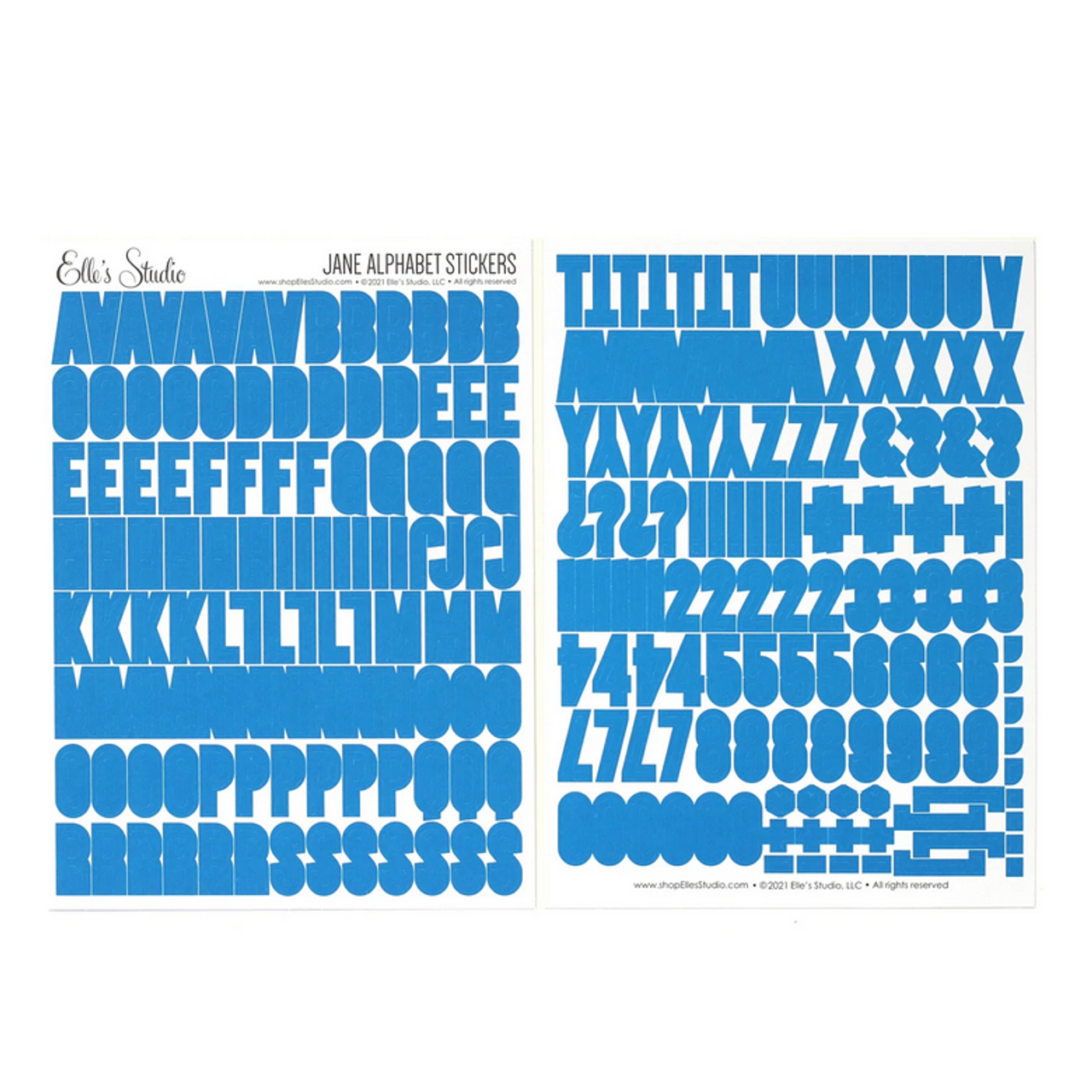 Alphabet Stencil Book mini edition (blue) - Rizzoli New York