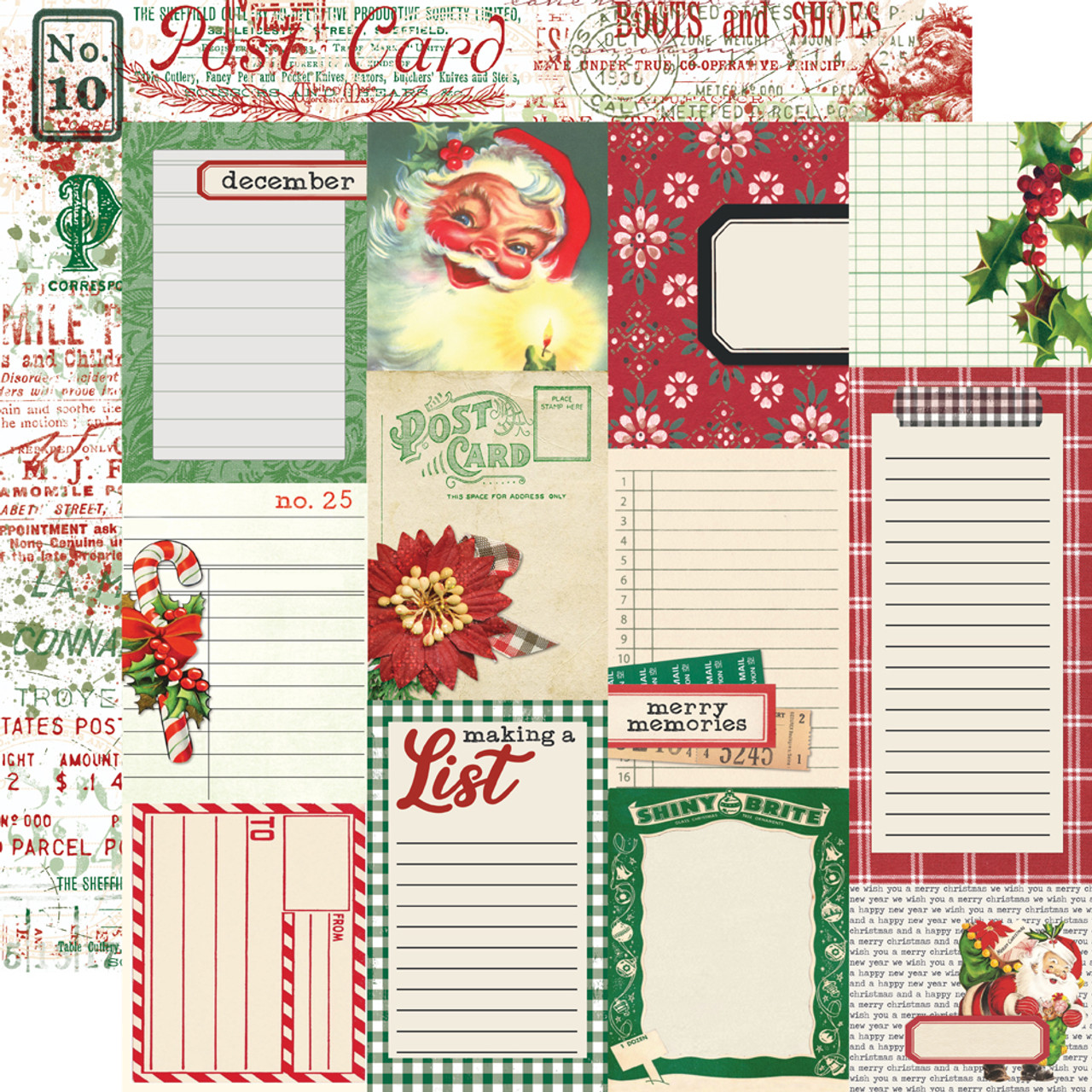SIMPLE STORIES Simple Vintage Dear Santa Cardstock Stickers