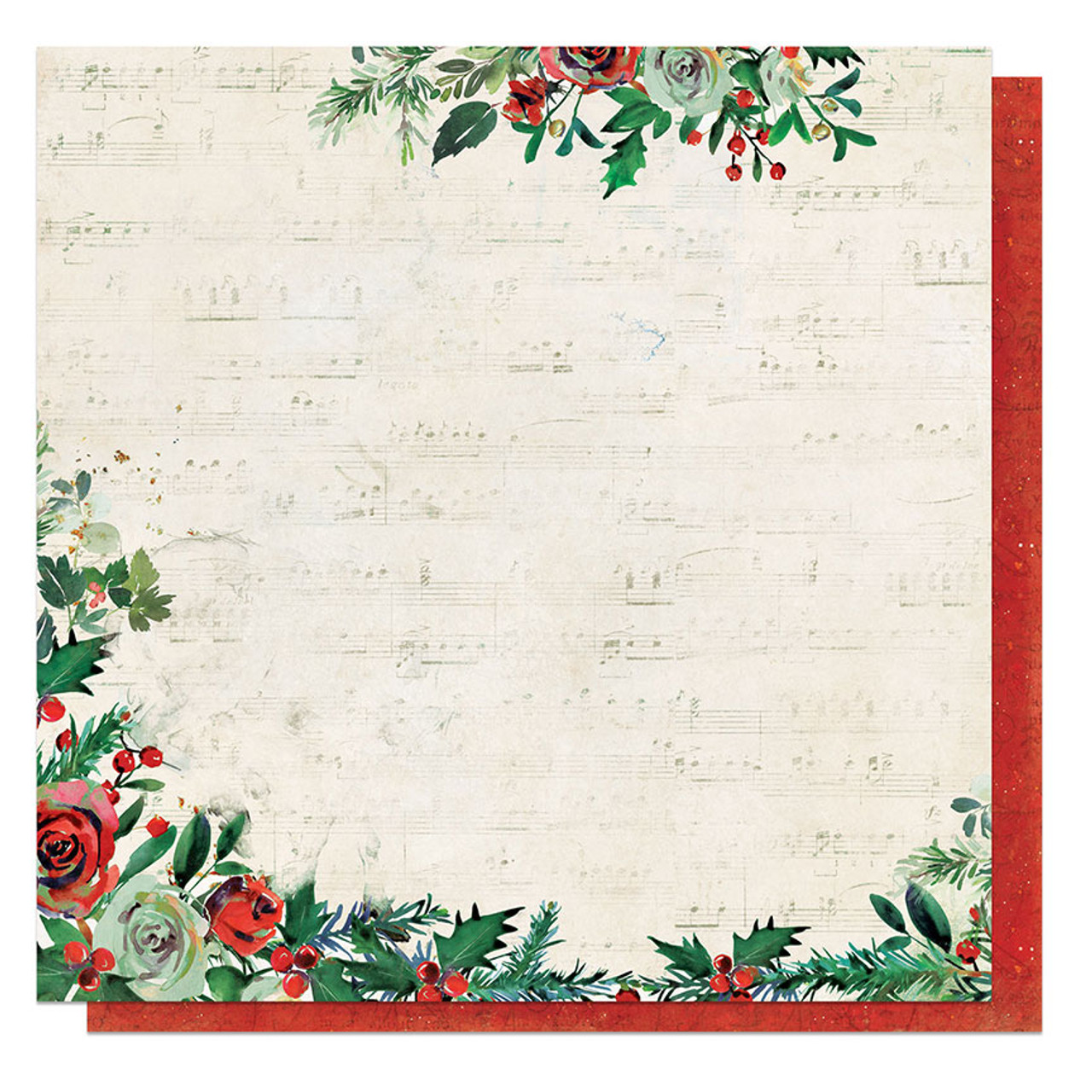 Reminisce - Vintage Christmas Collection - 12 x 12 Double Sided Paper - Christmas Tree Too