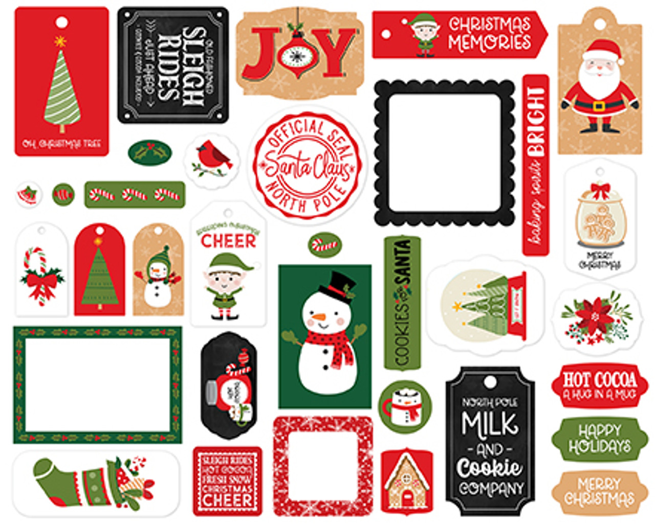 Have A Holly Jolly Christmas: Symbol Of Christmas 12x12 Patterned Paper -  Echo Park Paper Co.