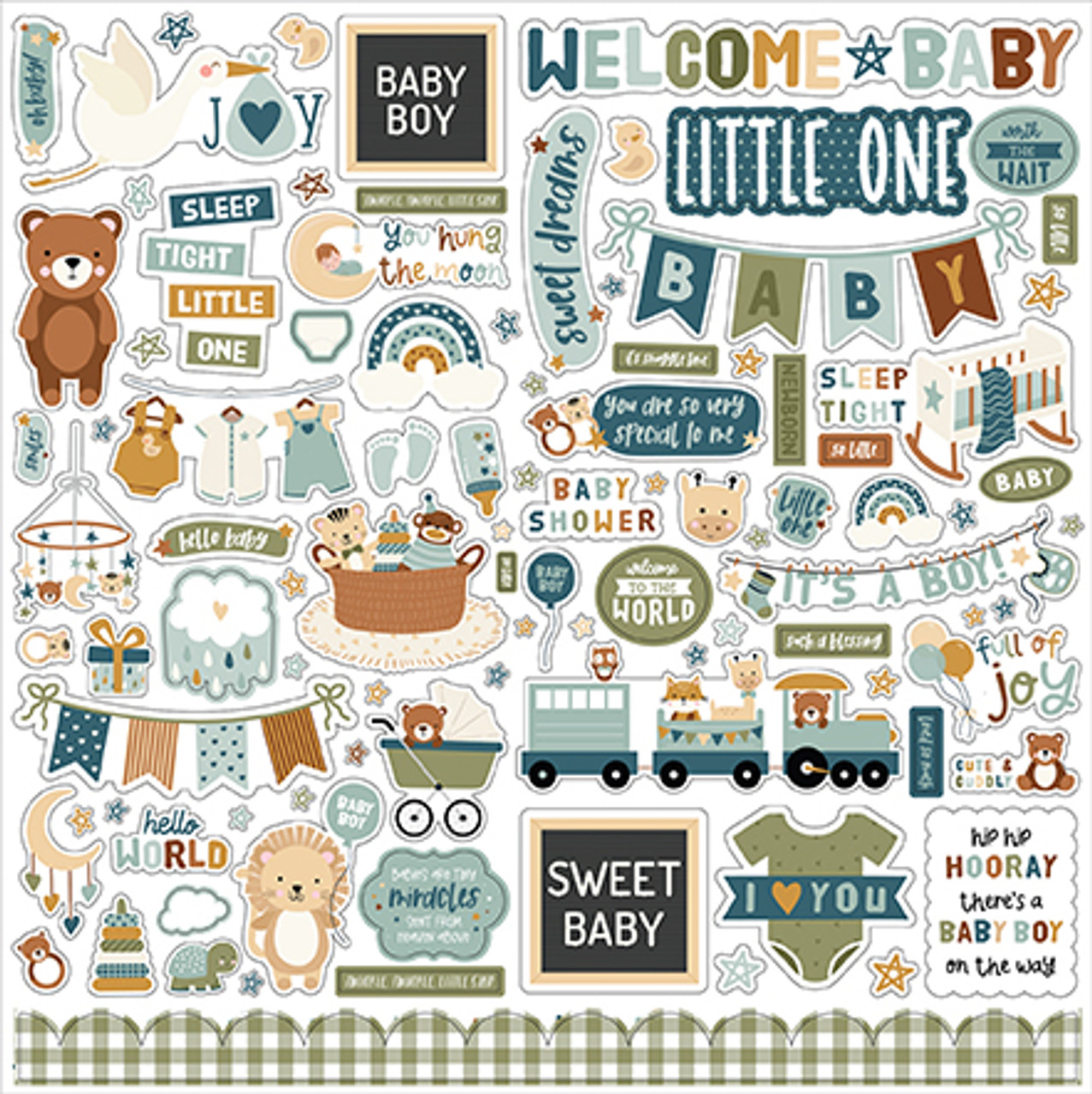 Echo Park - Our Baby Boy - Frames & Tags