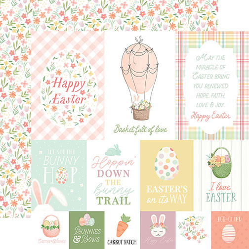 CARTA BELLA Here Comes Easter 12x12 Paper: Easter Journaling Cards ...
