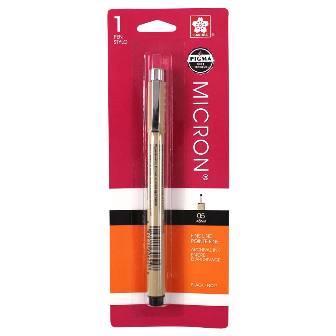 SAKURA Pigma Micron Pen 05 (.45mm) - Black