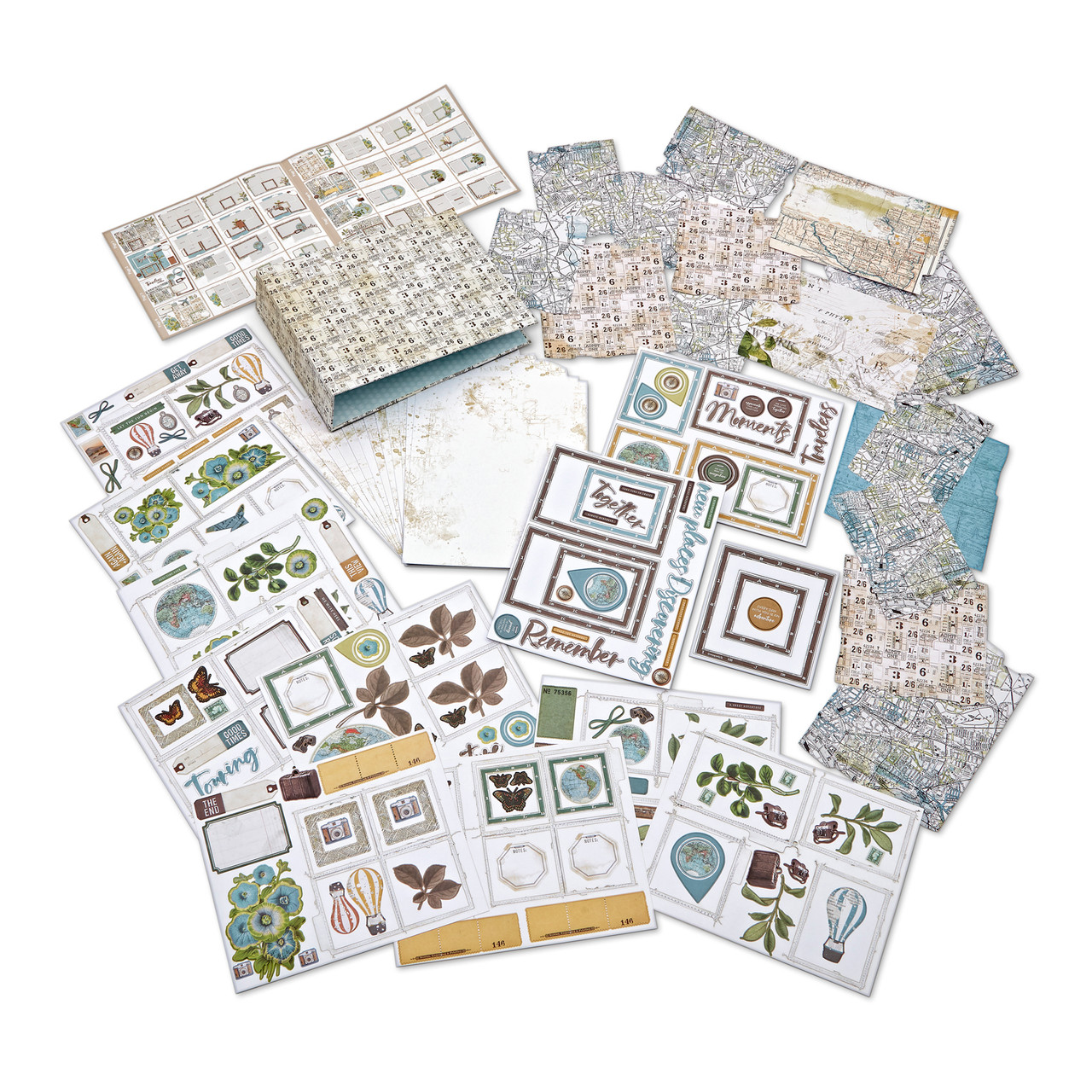 PREORDER - ships late January* 49 AND MARKET Chipboard Set: Wherever -  Scrapbook Generation