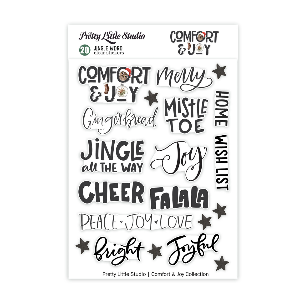 Bright Side Word Stickers – Whimzees Scrapbook Studio