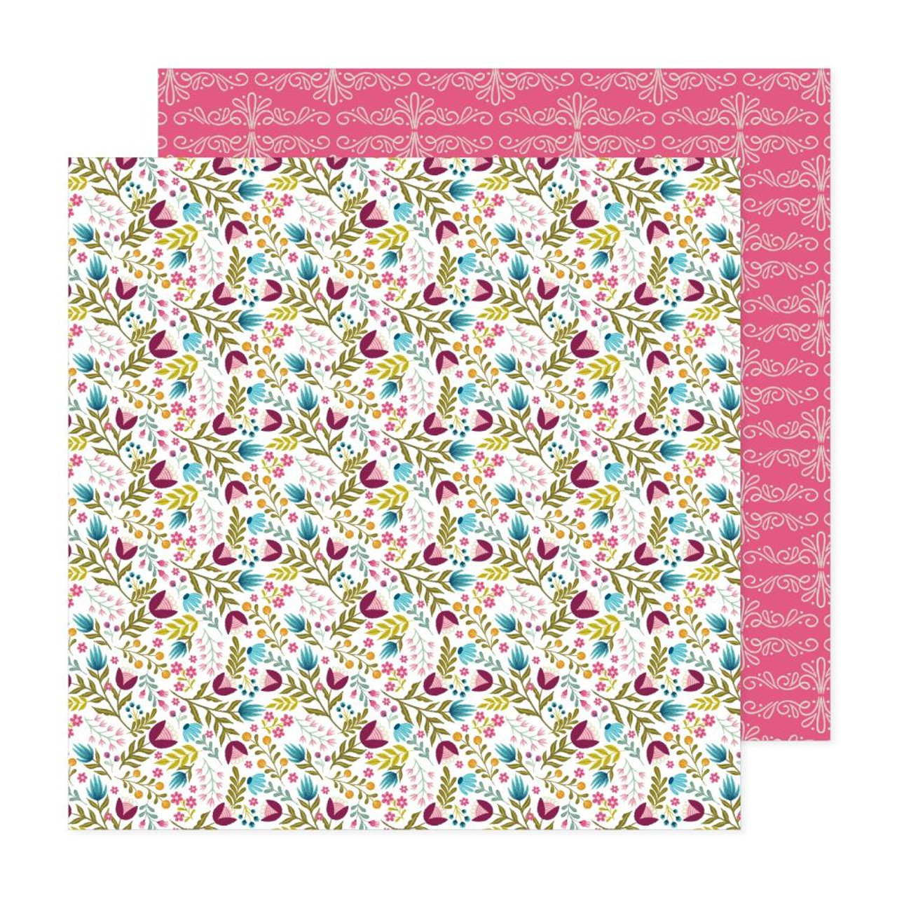 *PREORDER - ships mid-March* PINK PAISLEE Joyful Notes 12x12 Paper: Sweet  Friend