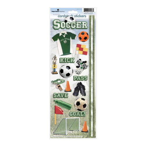 PAPER HOUSE PRODUCTIONS Cardstock Stickers: Soccer 2