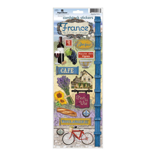 Paper House Productions Cardstock Stickers: France