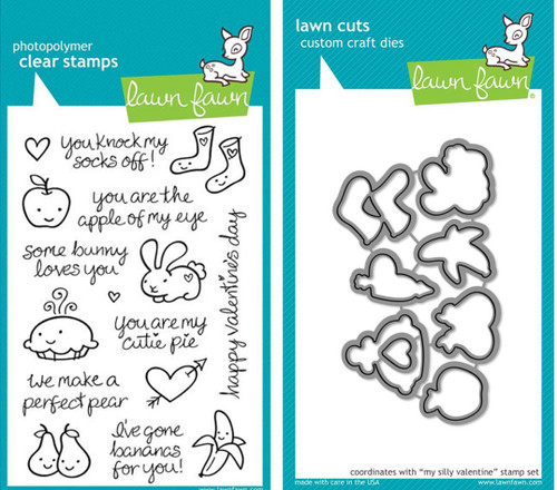 LAWN FAWN Die & Clear Stamp Combo: My Silly Valentine