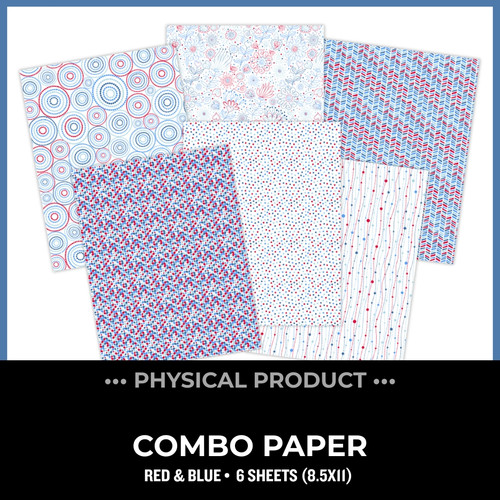 WC26 ATTENDEES ONLY: PRINTED PRINTABLES Combo Paper | Red & Blue