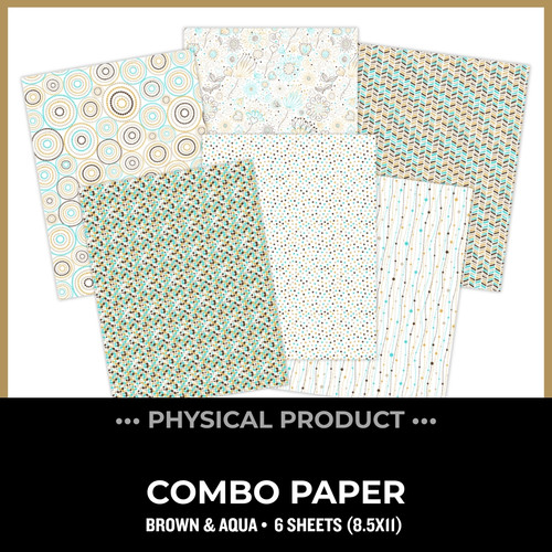 WC26 ATTENDEES ONLY: PRINTED PRINTABLES Combo Paper | Brown & Aqua