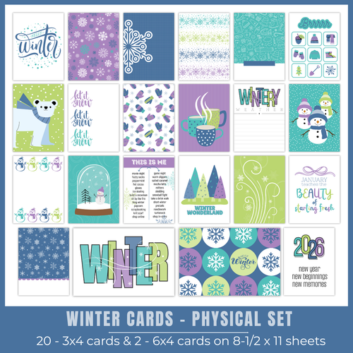 WC26 ATTENDEES ONLY: PRINTED PRINTABLES Winter Cards