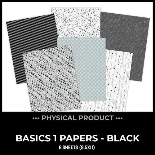 WC26 ATTENDEES ONLY: PRINTED PRINTABLES Basics - Paper 1 | Black Neutrals