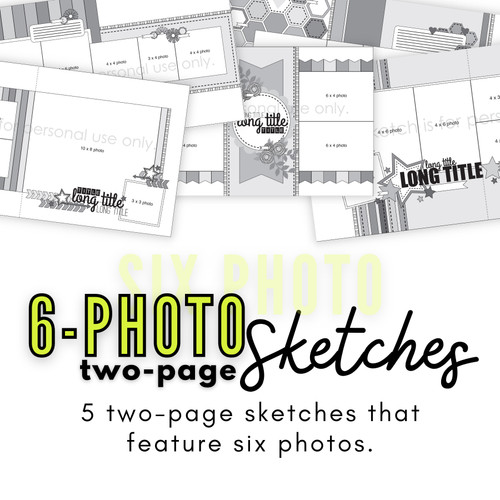 * DIGITAL DOWNLOAD * 5-PACK: APRIL 2019 | Six Photos (Two Page Layouts)