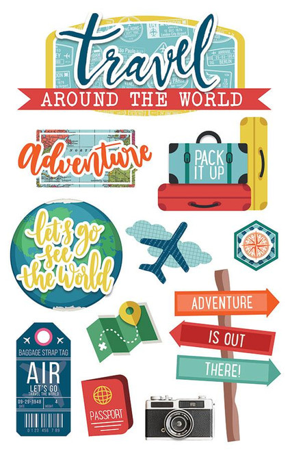 PAPER HOUSE PRODUCTIONS 3D Stickers: Around the World
