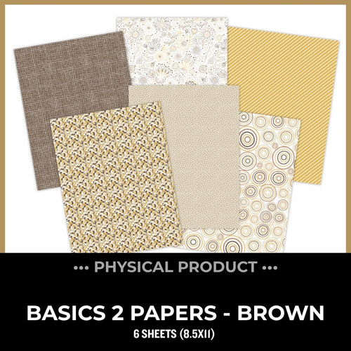 WC26 ATTENDEES ONLY: PRINTED PRINTABLES Basics - Paper 2 | Brown Neutrals