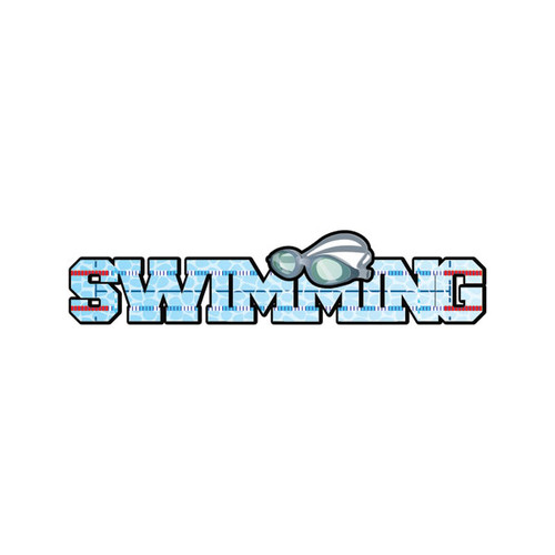 SCRAPBOOK CUSTOMS Laser Cut Title: Dimensional Swimming