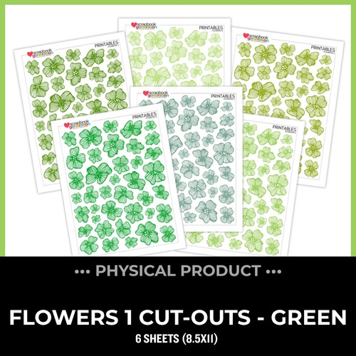 WC26 ATTENDEES ONLY: PRINTED PRINTABLES Basics - Flowers 1 | Green