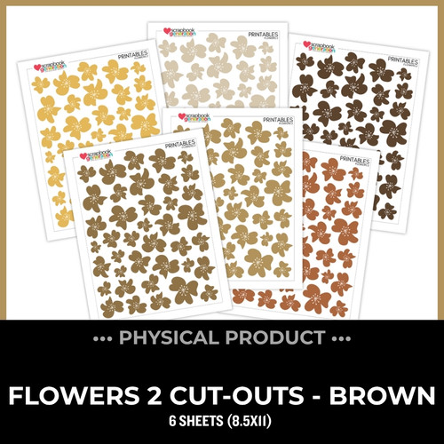 WC26 ATTENDEES ONLY: PRINTED PRINTABLES Basics - Flowers 2 | Brown Neutrals
