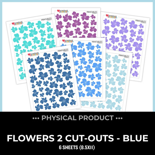 WC26 ATTENDEES ONLY: PRINTED PRINTABLES Basics - Flowers 2 | Blue/Purple