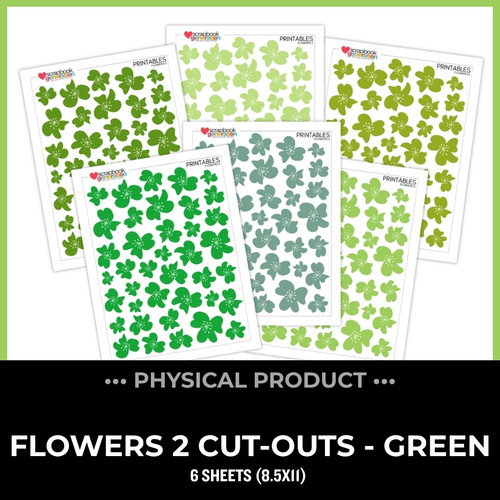 WC26 ATTENDEES ONLY: PRINTED PRINTABLES Basics - Flowers 2 | Green