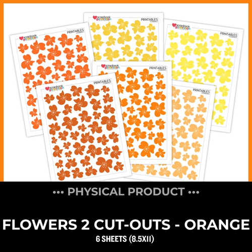 WC26 ATTENDEES ONLY: PRINTED PRINTABLES Basics - Flowers 2 | Orange/Yellow