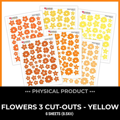 WC26 ATTENDEES ONLY: PRINTED PRINTABLES Basics - Flowers 3 | Orange/Yellow