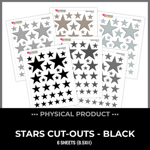 WC26 ATTENDEES ONLY: PRINTED PRINTABLES Basics - Stars | Black