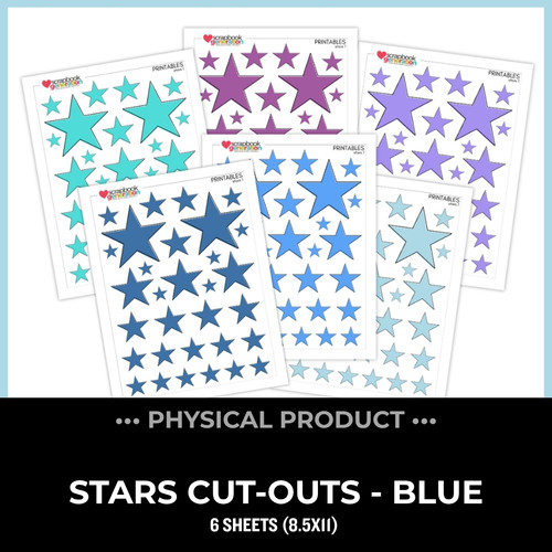 WC26 ATTENDEES ONLY: PRINTED PRINTABLES Basics - Stars | Blue