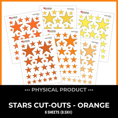 WC26 ATTENDEES ONLY: PRINTED PRINTABLES Basics - Stars | Orange