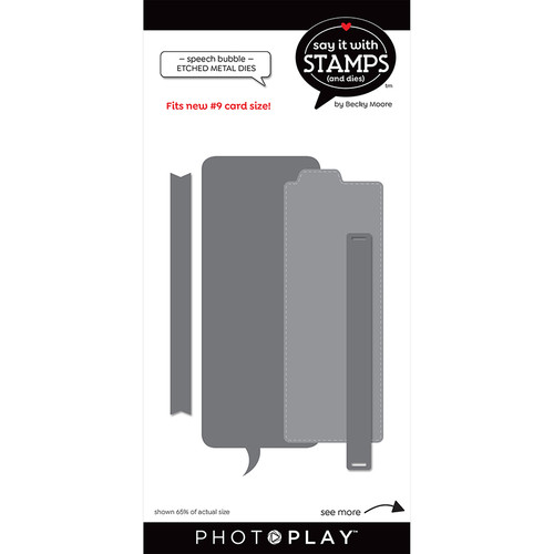 PHOTOPLAY Say It With Stamps: #9 Speech Bubble Dies slimline