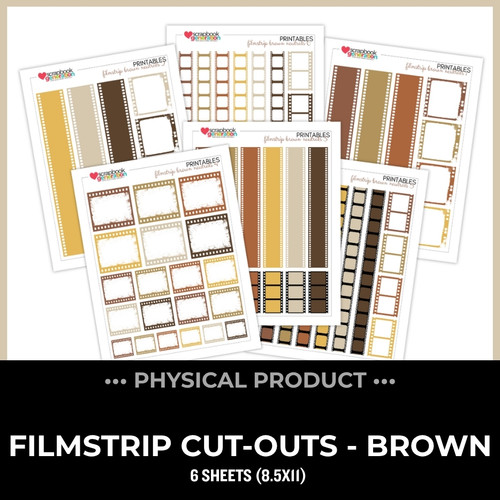 WC26 ATTENDEES ONLY: PRINTED PRINTABLES Basics - Filmstrips | Brown Neutrals