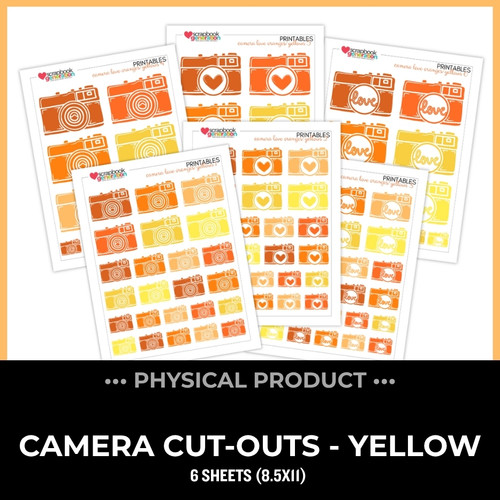 WC26 ATTENDEES ONLY: PRINTED PRINTABLES Basics - Camera Love | Orange/Yellow