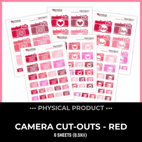 WC26 ATTENDEES ONLY: PRINTED PRINTABLES Basics - Camera Love | Red/Pink