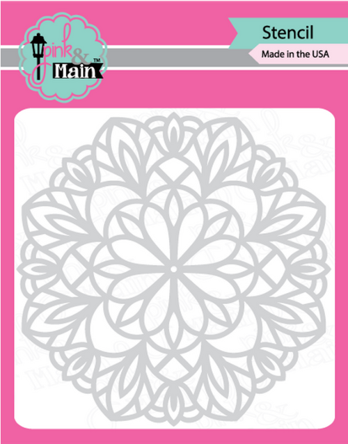 PINK & MAIN 6x6 Stencil: Mandala