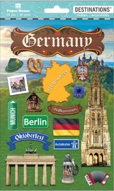 PAPER HOUSE PRODUCTIONS Destinations Stickers: Germany