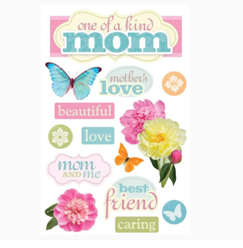 PAPER HOUSE PRODUCTIONS 3D Sticker: One of a Kind Mom