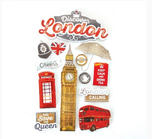 PAPER HOUSE PRODUCTIONS 3D Sticker: Discover London