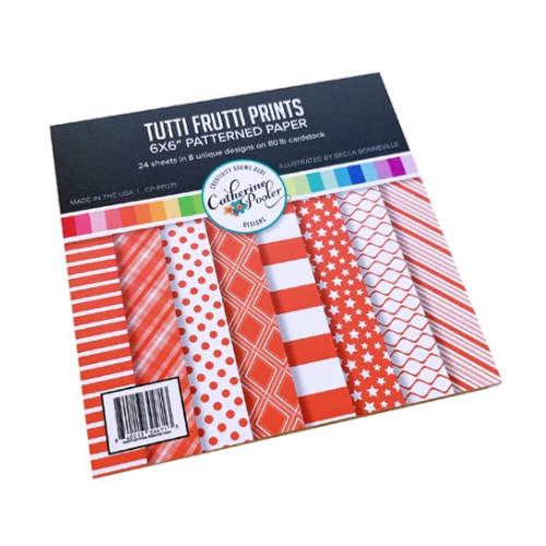 CATHERINE POOLER DESIGNS 6x6 Paper Pad: Tutti Frutti Prints