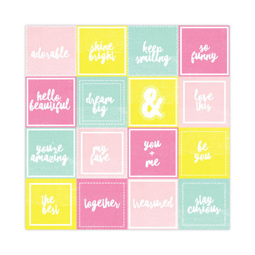 CLEARANCE | PRETTY LITTLE STUDIO Dream Big 8x8 Paper (single sided) | Be You