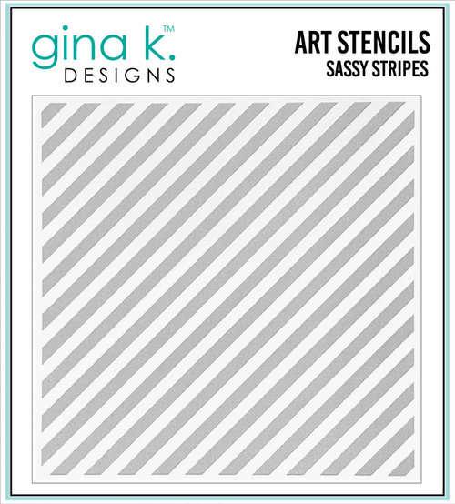 Gina K. Designs 6x6 Stencil: Sassy Stripes