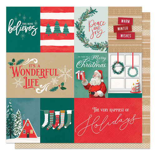 PHOTOPLAY It's a Wonderful Christmas 12x12 Paper: This Home Believes