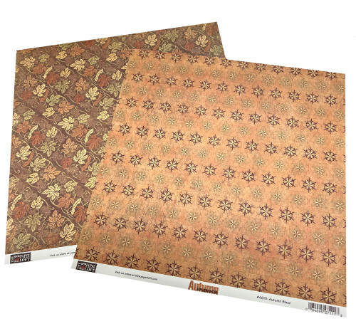 CLEARANCE | THE PAPER LOFT Autumn Splendor 12x12 Paper: Autumn Blaze