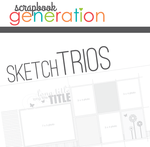 * DIGITAL DOWNLOAD * 2012 OCTOBER SKETCH TRIO: Circle Crazy Grids